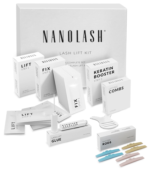 Wimpernlifting Set und Lamination der Wimpern - Nanolash